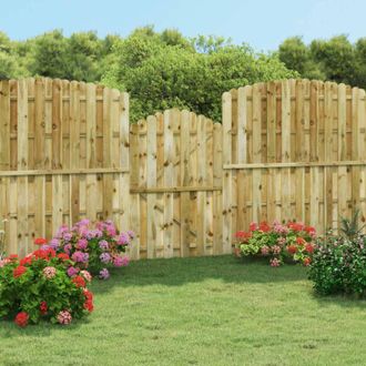 vidaXL Cancello da Giardino in Legno di Pino Impregnato 100x150 cm - Vidaxl