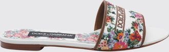 Dolce & Gabbana Mules Dolce & Gabbana in canvas con motivo floreale ricamato