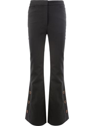Ellery flared button trousers - Zwart