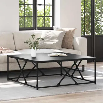 vidaXL Vidaxl Tavolino Da Salotto Rovere Nero 100 X 100 X 40 Cm