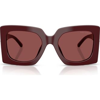 Dolce & Gabbana 54mm Square Sunglasses in Bordeaux /Dark Violet at Nordstrom