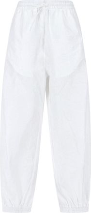 R&oacute;he Balloon Silhouette Wide-Leg Pants with Elastic Waistband