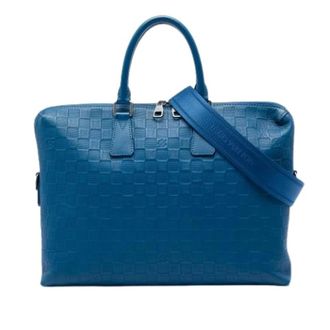 Louis Vuitton Pre-owned Damier Infini Business Bag - - Pre-owned - Uomo - Blu - ONE SIZE