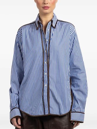 JEJIA striped-pattern shirt - women - Fabric - 40 - Blue