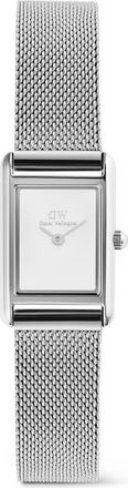 Daniel Wellington Bound Mini Tank Mesh Strap Watch, 17mm x 26mm in Silver-Tone at Nordstrom