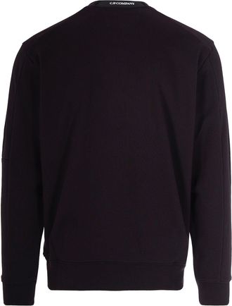 C.P. Company Diagonal Raised Fleece Sweatshirt - Black
