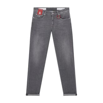 Sartoria Tramarossa Slim-fit Jeans, male, Gray, Size: W34 Michelangelo Jeans