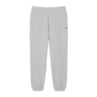 Lacoste Regular Fit Fleece Joggingbroek - Heren - Broeken - Grijs - Maat: M Fleece