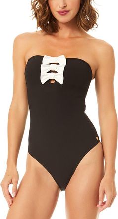 CeCe by Cynthia Steffe Cece Strapless Bow One-Piece