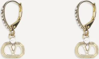 Valentino Garavani Orecchini Ovalette in metallo e cristalli Swarovski Woman UNI
