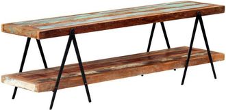 vidaXL Vidaxl - Mueble para tv de madera maciza reciclada 160x40x50 cm