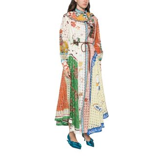 Alemais Patchwork Shirt Dress - Dames - Jurken - Veelkleurig - Maat: 2XS