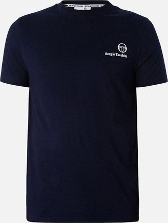 Sergio Tacchini Mens Sergio Tacchini Felton T-Shirt Maritime Blue - Black - Size: 40