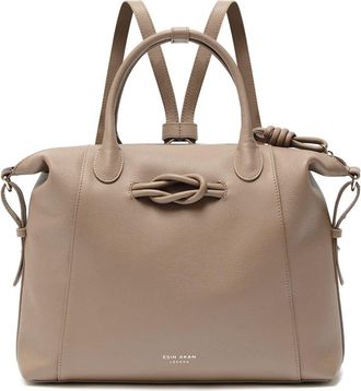 Esin Akan 6-in-1 Wimbledon Leather Backpack in Oatmilk at Nordstrom