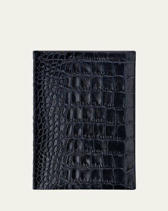 Smythson Chelsea Notebook in Mara Croc-Embossed Leather