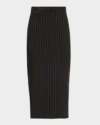 Sergio Hudson Tailored Wool Midi Pencil Skirt