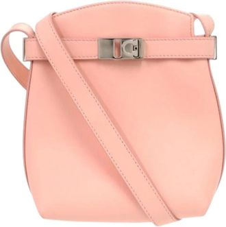 Ferragamo Pre-owned Cross Body Bags, female, Pink, Size: ONE SIZE Pre-owned Leather Shoulder Bag