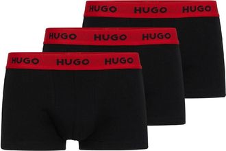 HUGO BOSS Hugo Boxershorts met herenlogo (3-pack) (Zwart, Rood)