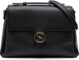 Gucci Borsa a tracolla Dollar GG media in pelle di vitello 2016-2025 - Nero