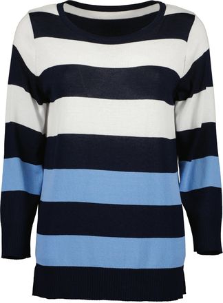 Blue Seven Strickpullover BLUE SEVEN Blue Seven Pullover, Damen, Gr. 38, 5950, nachtblau, 65% Viskose, 35% Polyamid, normal, Rundhals, Pullover Strickpullover