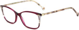 Carolina Herrera Womens 53 mm Burgundy Havana Eyeglasses