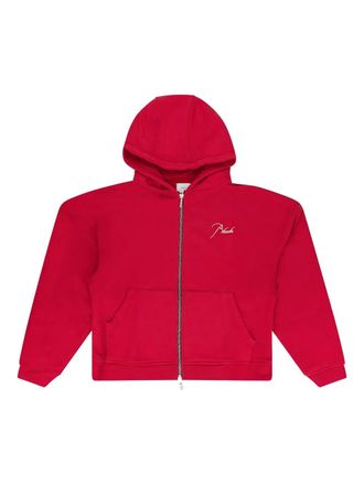 Rhude Hoodie met rits - Rood
