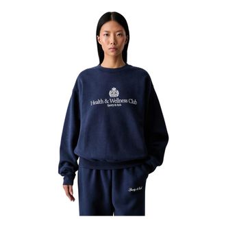 Sporty & Rich Dames, Sweatshirts & Hoodies, Blauw, Maat: M
