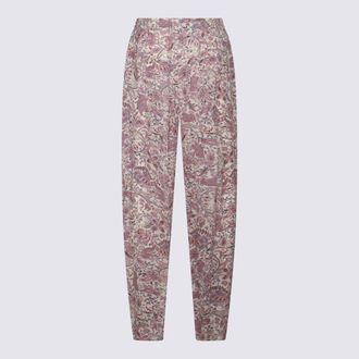 Isabel Marant Womens Trousers Ecru-Purple _vi Ecru/purple