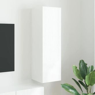 vidaXL vidaXL Mobile TV da parete Bianco 30 x 31 x 100 cm Legno multistrato