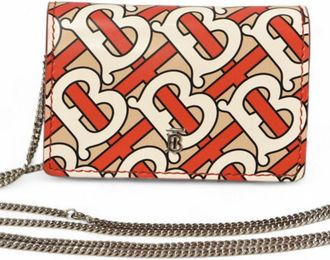 Burberry Beige Red Color Leather Coin Purse/Coin Case (Pre-Owned)