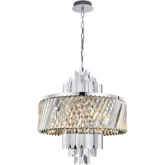 OEM L&aacute;mpara De Ara&ntilde;a Margot Chrome 9xe14