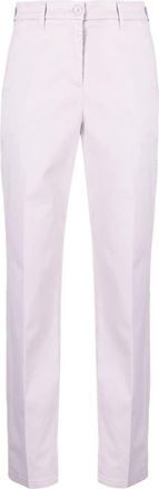 Jacob Cohen cropped lyocell-blend trousers - women - Elastane/Lyocell/Cotton/Cotton/Polyester - 40 - Purple