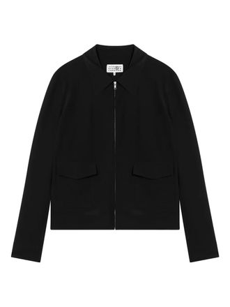 Maison Margiela zip-up shirt jacket - Black