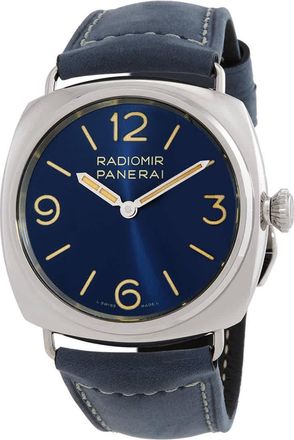 Officine Panerai Radiomir Officine 45mm Hand Wind Blue Dial Mens Watch PAM01383