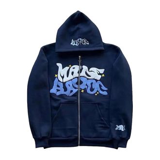 Generic Long Sleeve Zip Up Hoodies Oversized Womens Mens Jacket Zip Up Hoodies Goth Letter Graphics Oversized Sweatshirt Hooded Jacket Sweat Jacket With Hood 