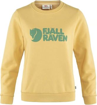 Fj&auml;llr&auml;ven Womens Logo Sweater In Mais Yellow
