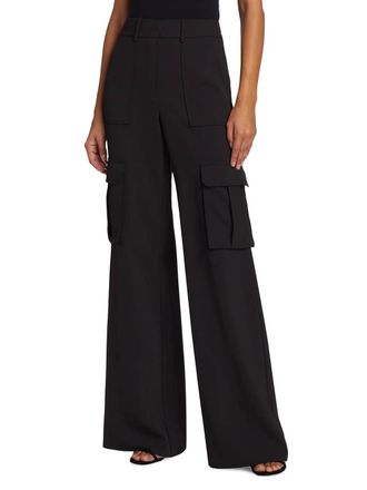 Veronica Beard Pre-Loved Saul Cargo Pants In Black