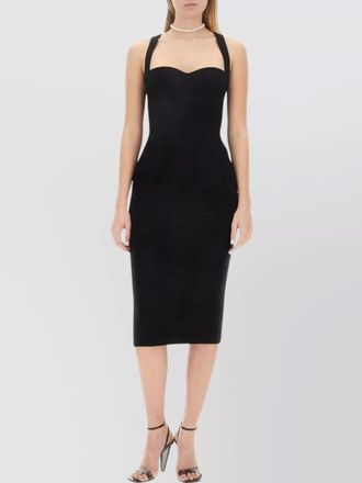 Alberta Ferretti slim-fit midi dress