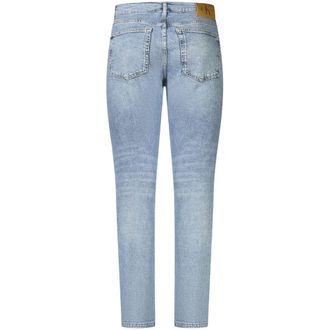 Calvin Klein Slim Taper Washed Cotton Jeans - Blue