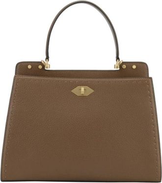 Pourchet Trianon GM Handtas - Dames - Handtassen - Beige - ONE Size - Leer - Tassen