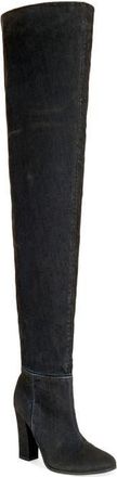 Azalea Wang Nanette Thigh High Boot in Black at Nordstrom, Size 7.5