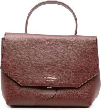 Emporio Armani 1981 Leren Shopper Tas - Dames - Handtassen - Bruin - ONE Size - Leer - Tassen