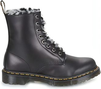 Dr. Martens Serena Originals Enkellaarsjes - Dames - Veterlaarzen - Zwart - 36 EU - Leer - Schoenen