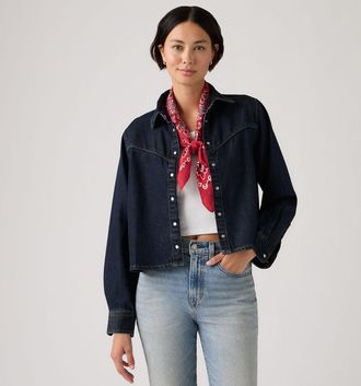 Levi's Logan Shacket - Womens - XS - Blue