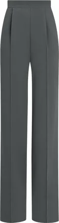 Edeline Lee Womens Lowell Wide Leg Trouser In Slate Grey