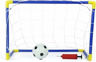Trade Shop Trade Shop - Set 2 Porte Con Reti Da Calcio 79x50x43 Cm Per Bambini Uso Esterno Con Accessori