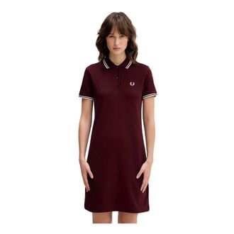 Fred Perry Dames, Jurken, Rood, Maat: XS