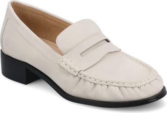 Journee Collection Womens Danna Ruched Penny Loafer