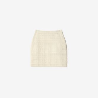 Burberry Wool Blend Mini Skirt