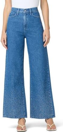 Joe's Crystal Embellished High Waist Wide Leg Jeans in Crystal Danube at Nordstrom Rack, Size 28